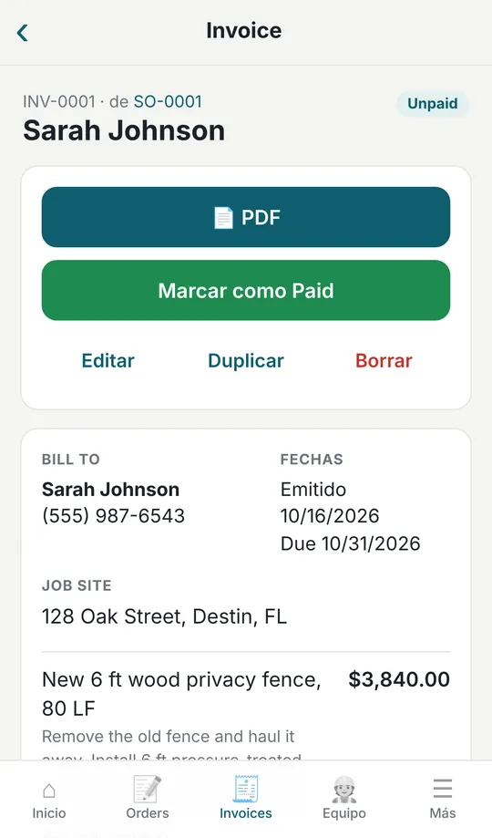 ¿Firmó? Se vuelve invoice en un toque
